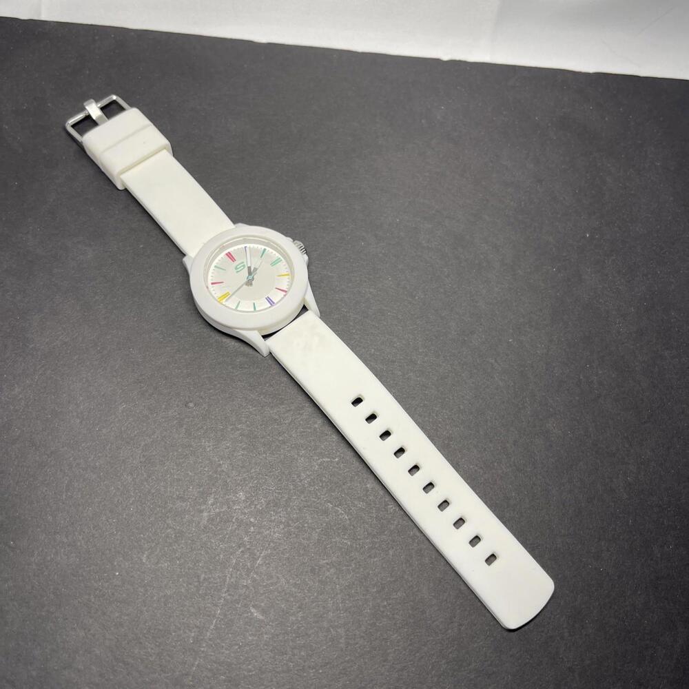 Skechers White Watch & Band Unisex 40mm SR6080W Water Resistant New Battery - Picture 7 of 8
